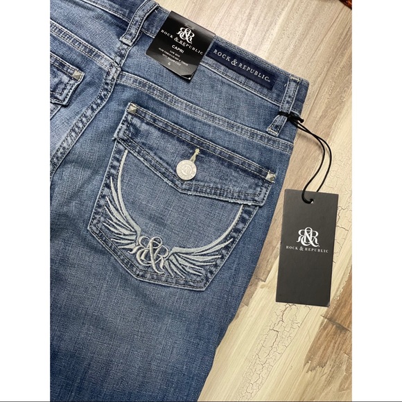 NWT Rock & Republic Capri Jeans Size 6 - Picture 4 of 5